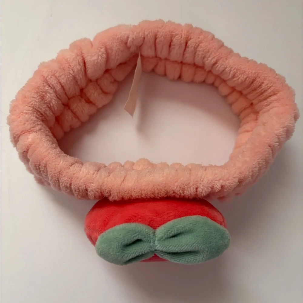 Plush Peach Headband for Kids